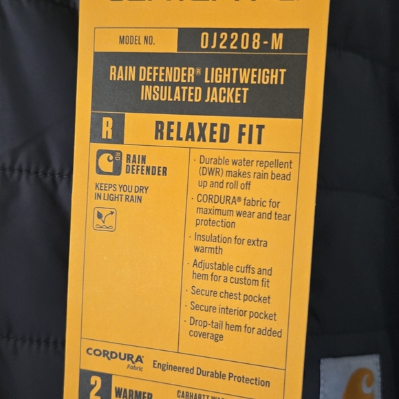 NWT Men's Rain Defender Insulated Jacket, Size Large, Charcoal - Picture 8 of 9